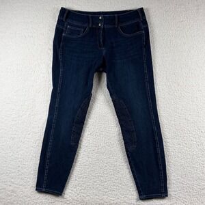 Good Rider Equestrian Jean Women 34R Horseback Riding Breeches Blue Dark Wash